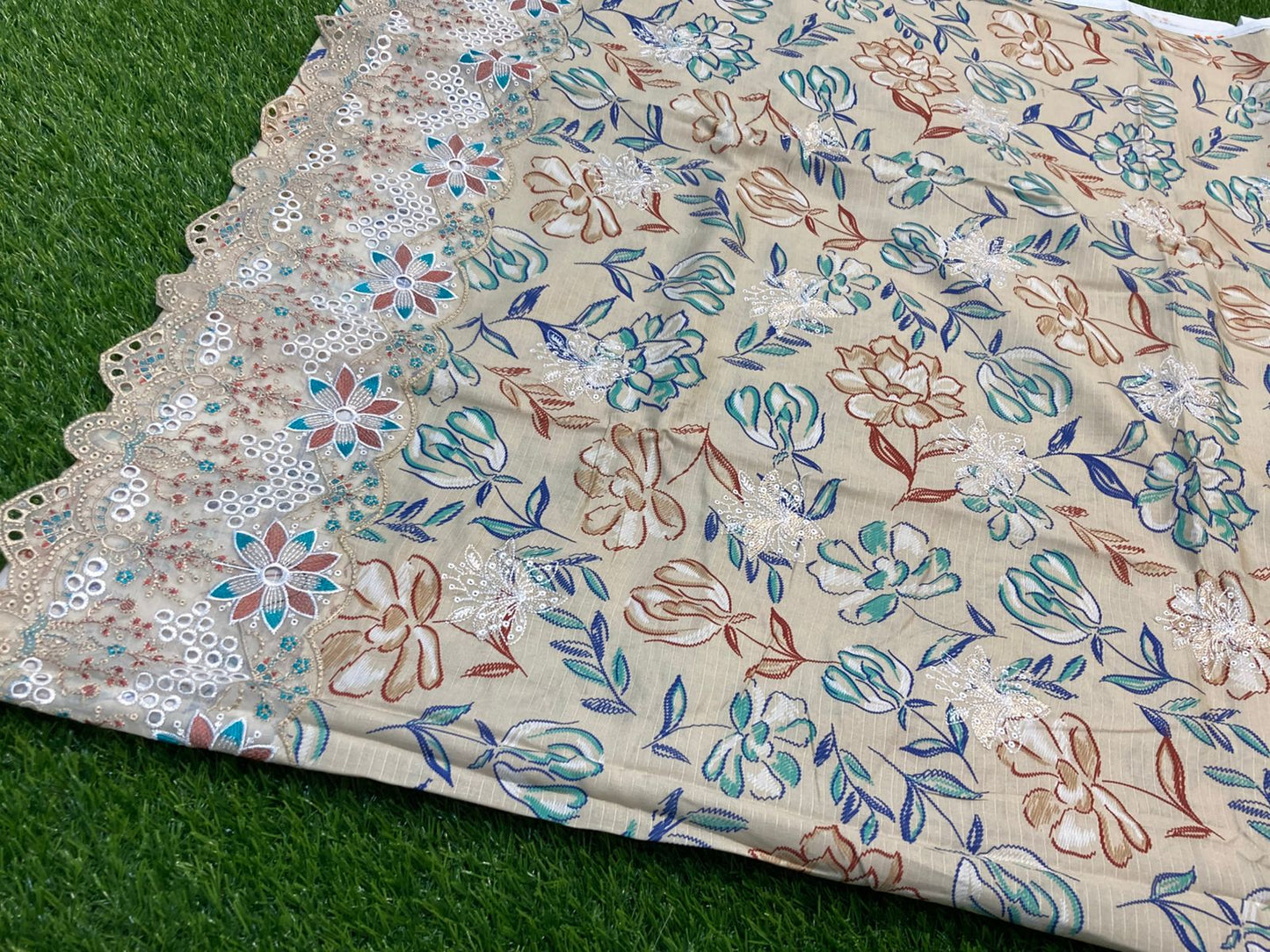 Unstitched 3piece Viscose Linen