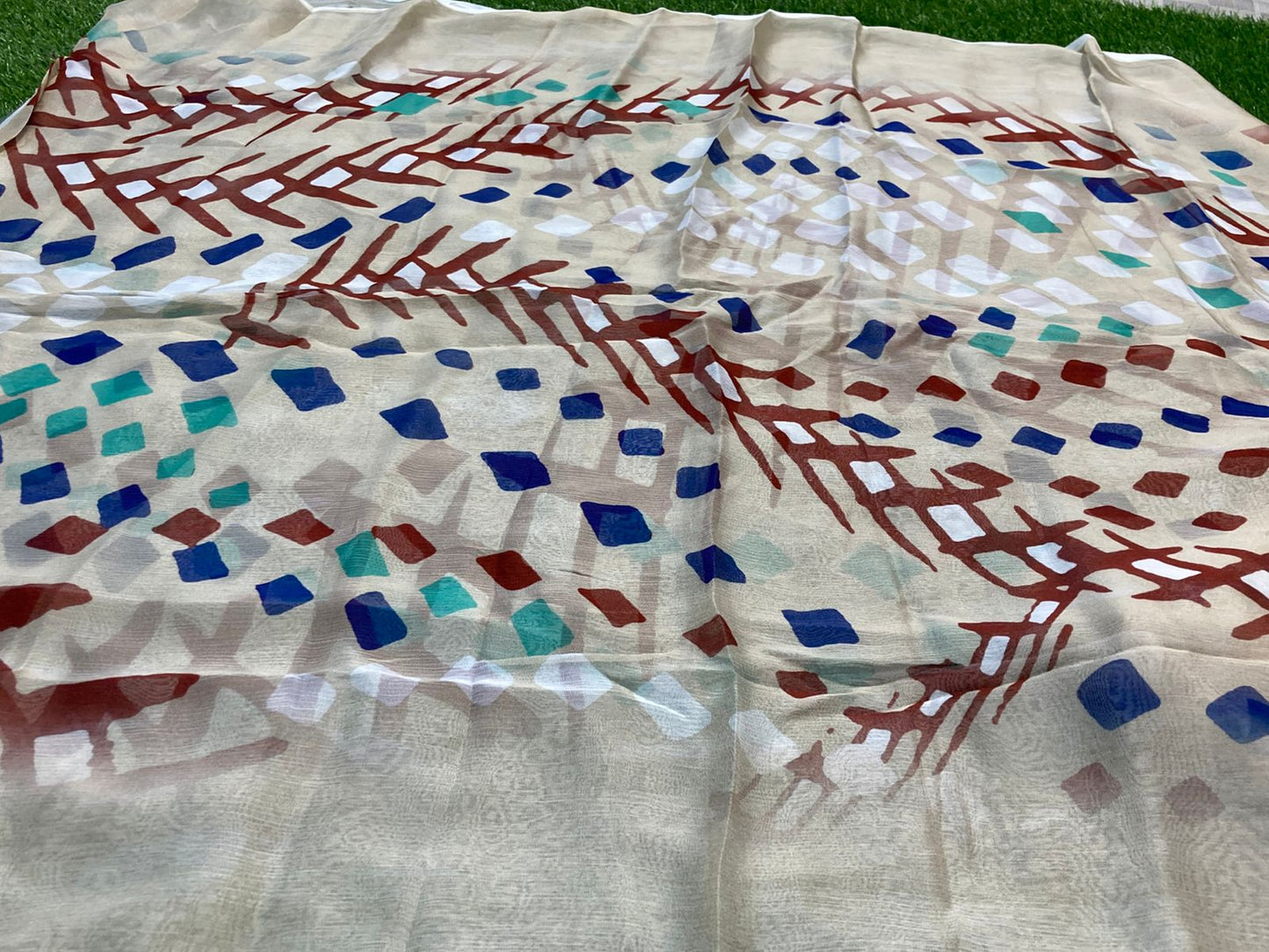 Unstitched 3piece Viscose Linen