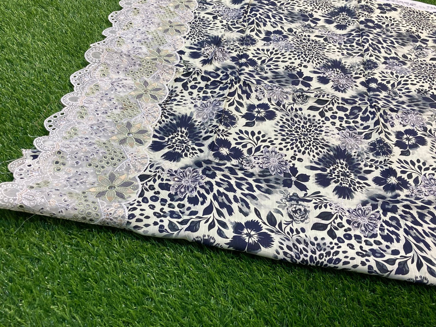 Unstitched 3piece Viscose Linen
