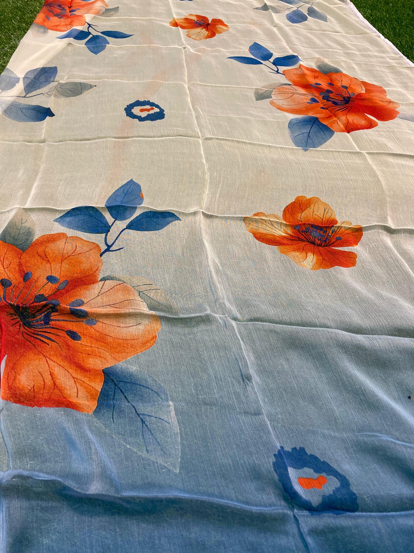 Unstitched 3piece Viscose Linen
